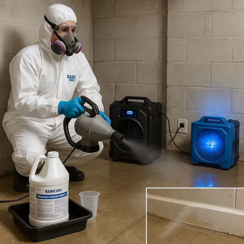 Sanitization and Odor Removal process in Chelmsford, MA